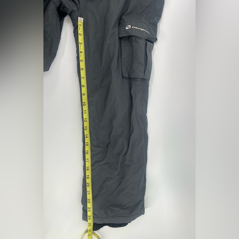 Magnus Outerwear Unisex Youth L Large Gray Insulated Ski or Snow Pants - Picture 8 of 9